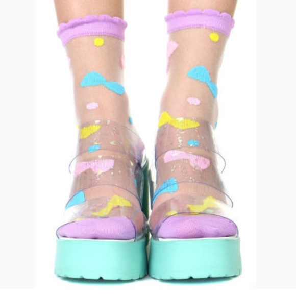 American apparel sheer patterned socks - Picture 3 of 6